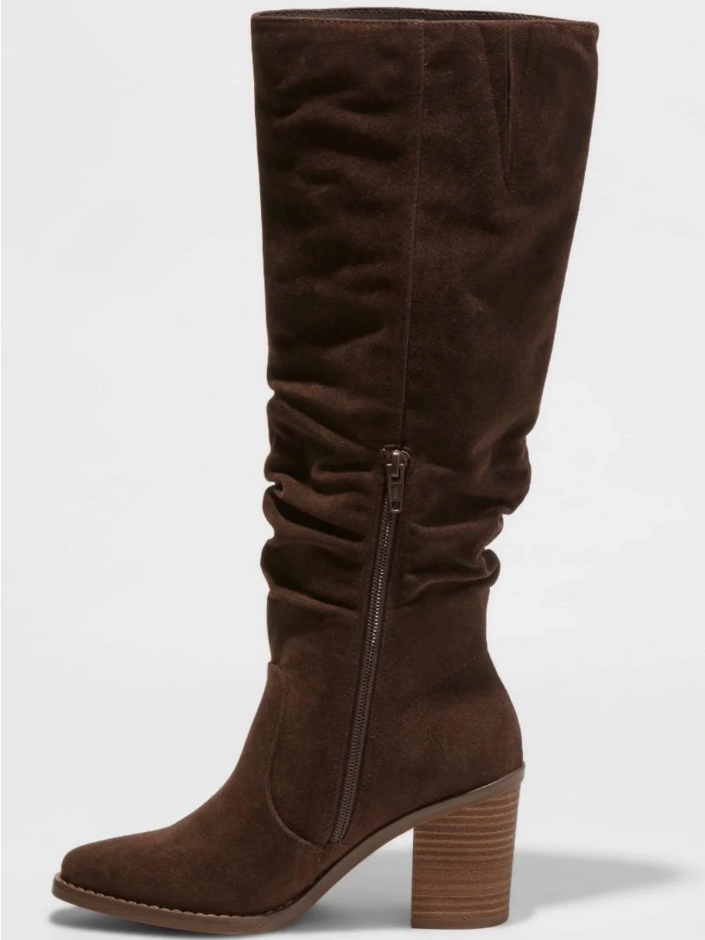 Universal Thread Dark Brown Suede Over-The-Knee Slouch Boot